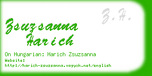 zsuzsanna harich business card